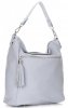 Bőr táska shopper bag Genuine Leather égszínkék 1326